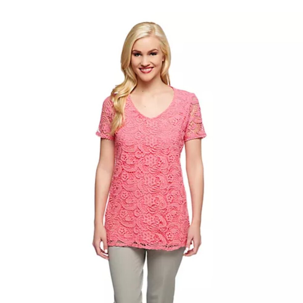 Front all over lace T-shirt